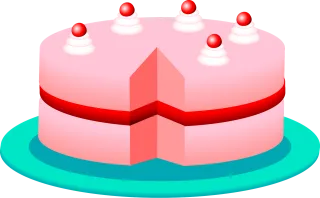 Cake Dessert Pink Stickdatei