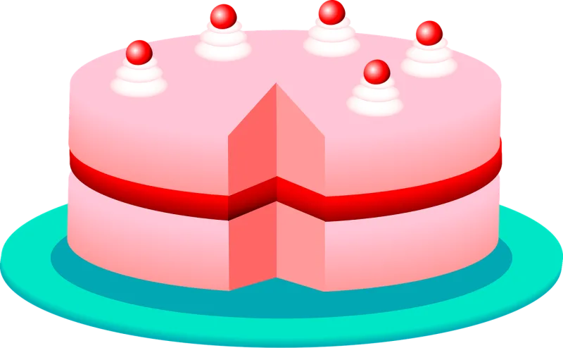 Cake Dessert Pink Stickdatei – Essen & Trinken