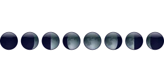 Lunar phase Moon Lunar Stickdatei