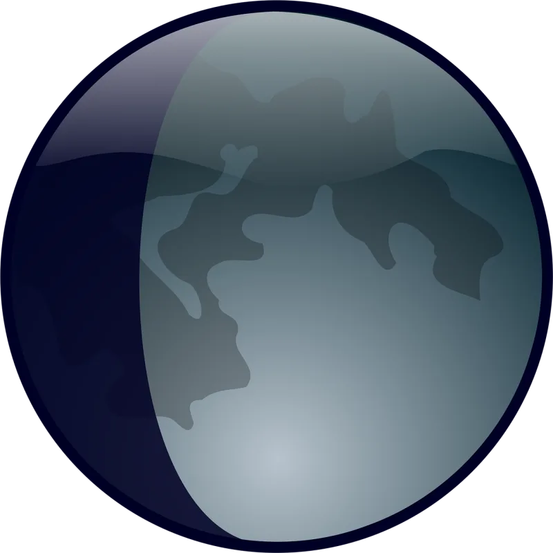 Lunar phase Moon Earth Stickdatei – Natur