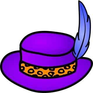 Pimp hat Pimps Gangster Stickdatei