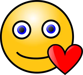 Smiley Love Heart Stickdatei