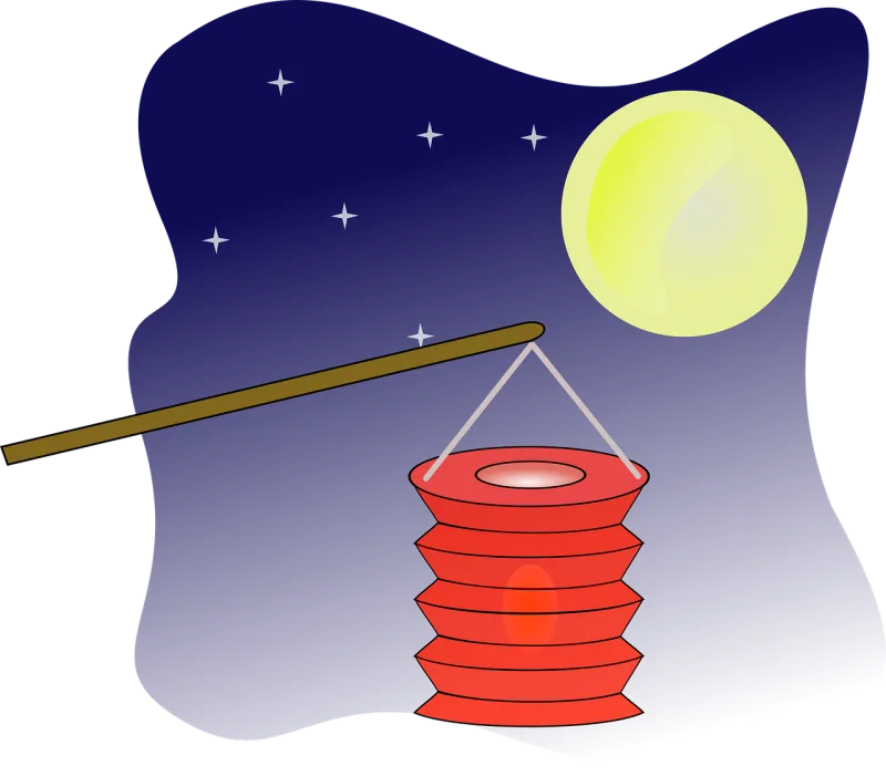 Moon Holiday Lantern Stickdatei – Natur
