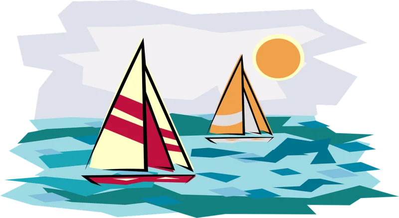 Holiday Sailboat Nature Stickdatei – Fahrzeuge