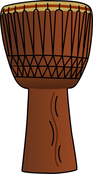 Drum African Africa Stickdatei