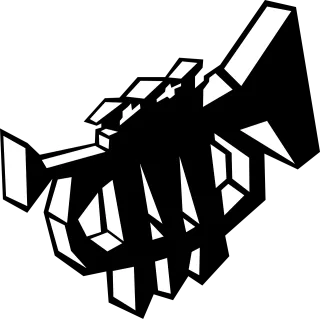 Trumpet Music Stylized Stickdatei