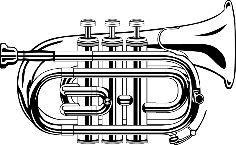 Trumpet Music Brass Stickdatei – Musik