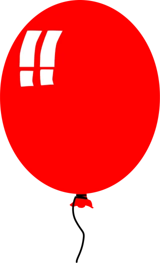 Balloon Red Kids Stickdatei