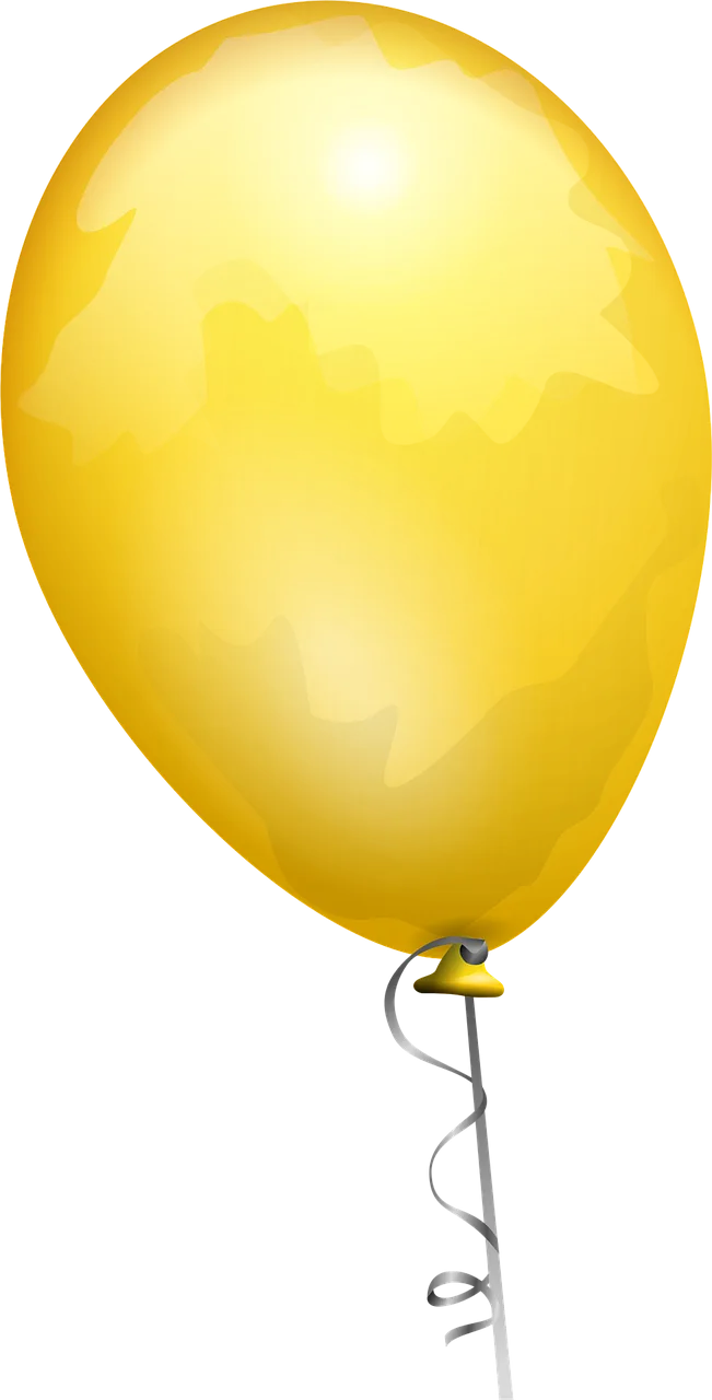 Balloon Yellow Gold Stickdatei – Kinder