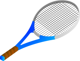 Bat Tennis Blue Stickdatei