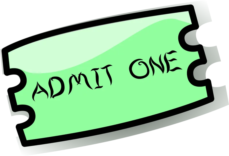 Ticket Admission Entry Stickdatei – Musik