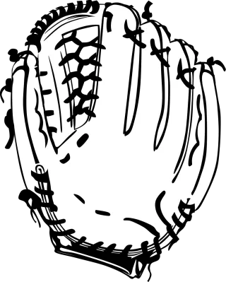 Baseball Sports Glove Stickdatei