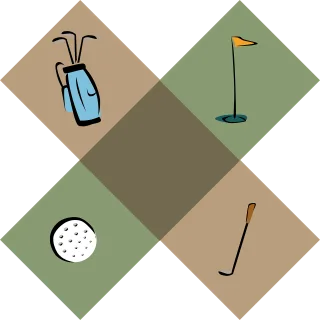 Golf Symbols Golfing Stickdatei