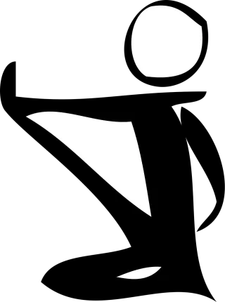 Yoga Sport Position Stickdatei