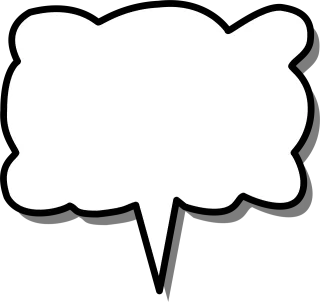 Speech Bubble Arrow Stickdatei – Musik