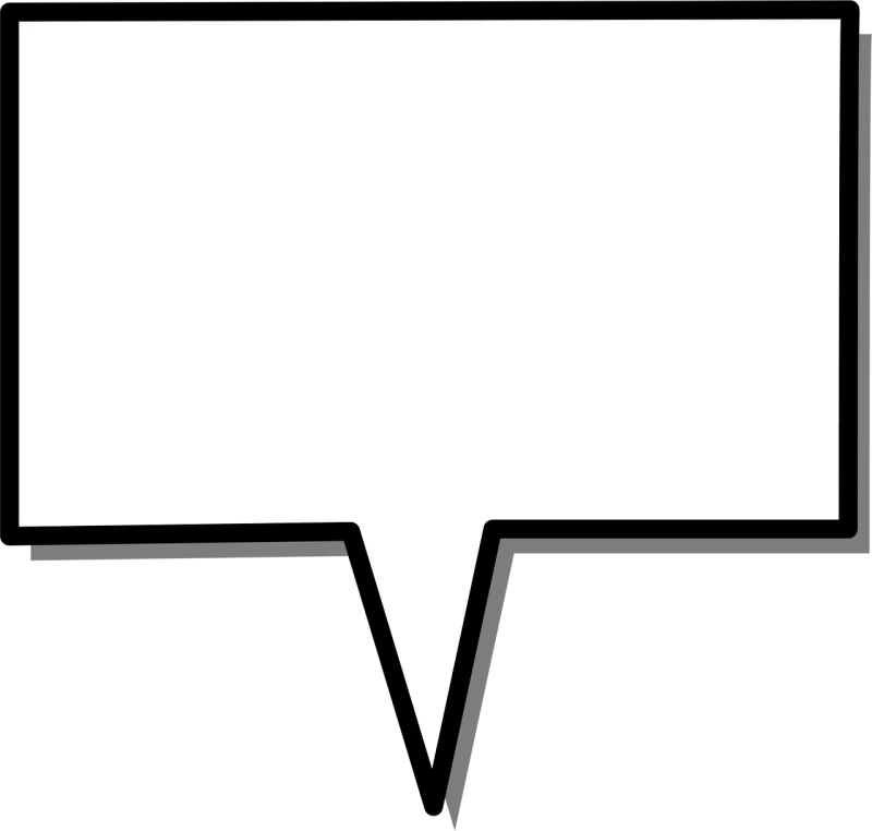 Speech Box Rectangular Stickdatei – Musik