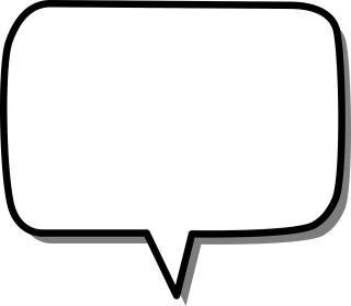 Speech Box Rectangle Stickdatei