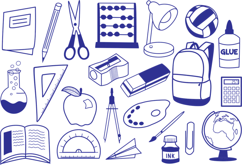 School Back to school Education Stickdatei – Essen & Trinken
