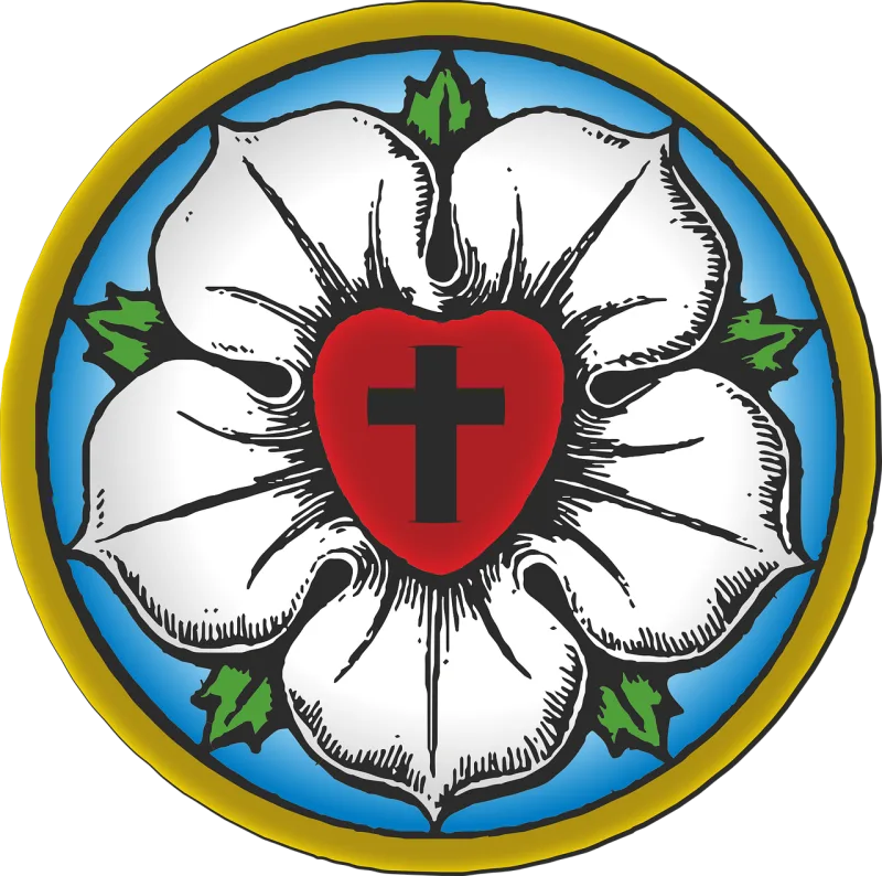 Lutherrose Symbol Evangelical Stickdatei – Blumen