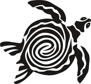 Turtle Gad Sea turtle Stickdatei