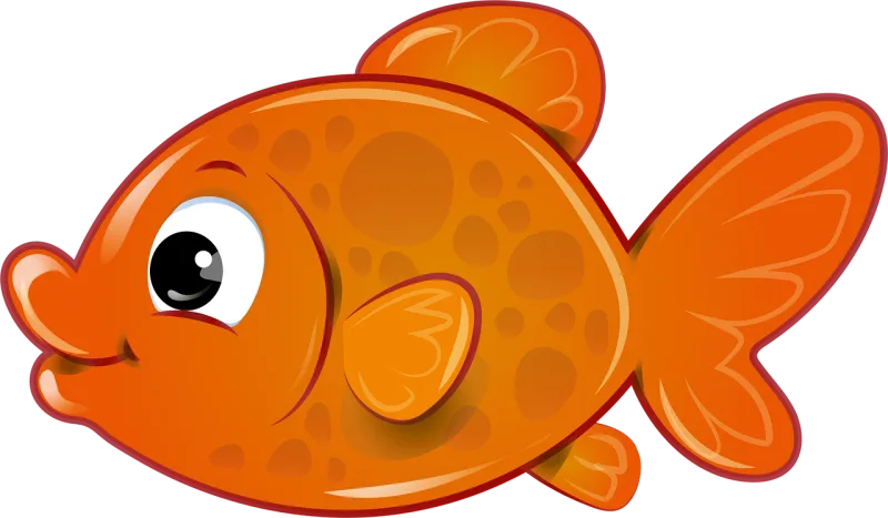 Fish Goldfish Orange Stickdatei – Tiere