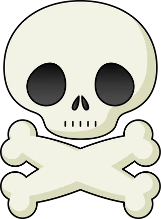 Skull and crossbones Symbols Signs Stickdatei