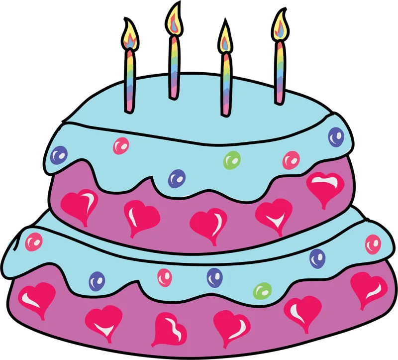 Cake Birthday cake Celebration Stickdatei – Herzen & Liebe