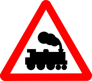 Railway crossing Traffic Signs Stickdatei – Fahrzeuge