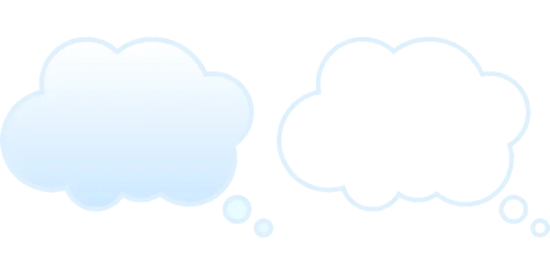 Thought Balloon Thinking Stickdatei – Natur