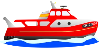 Trawler Boat Vehicle Stickdatei
