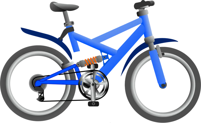 Bicycle Blue Vehicle Stickdatei – Fahrzeuge