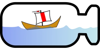 Ship in a bottle Sailboat Bottle Stickdatei
