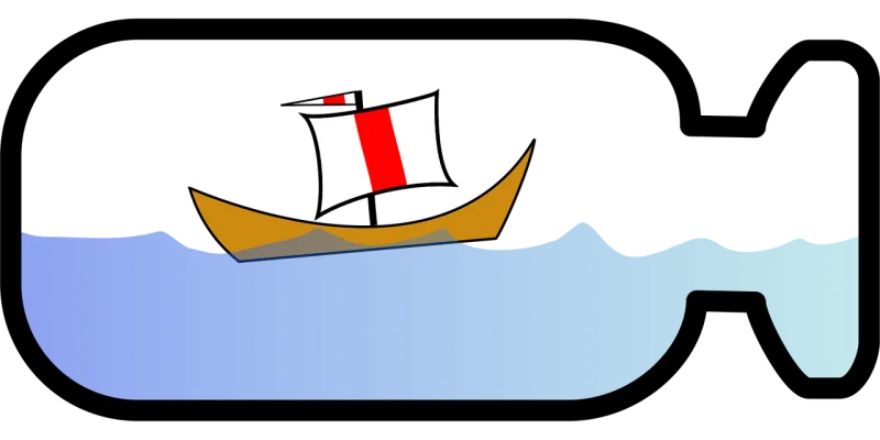 Ship in a bottle Sailboat Bottle Stickdatei – Fahrzeuge