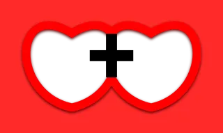 Hearts Love Couple photo Stickdatei