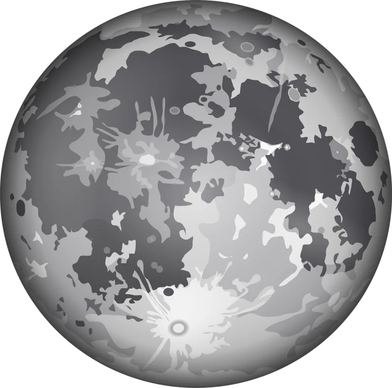 Moon Planet Outer space Stickdatei – Natur
