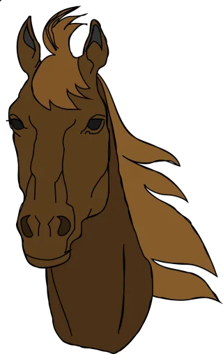 Horse Head Face Stickdatei