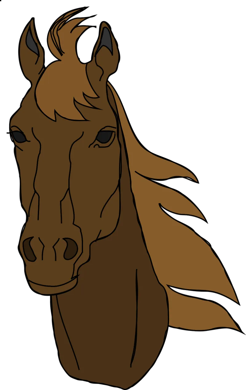 Horse Head Face Stickdatei – Tiere