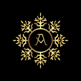 Monogram Letter Gold Stickdatei