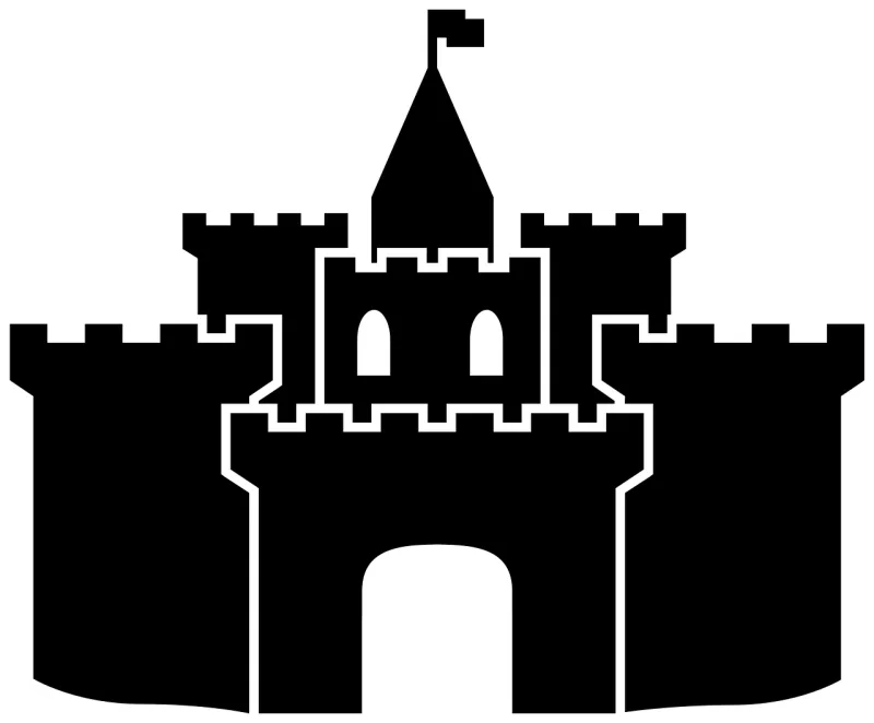Castle Fortress Middle ages Stickdatei – Kinder