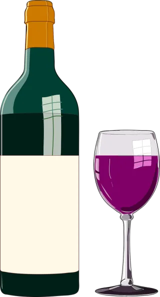 Wine Bottle Glass Stickdatei