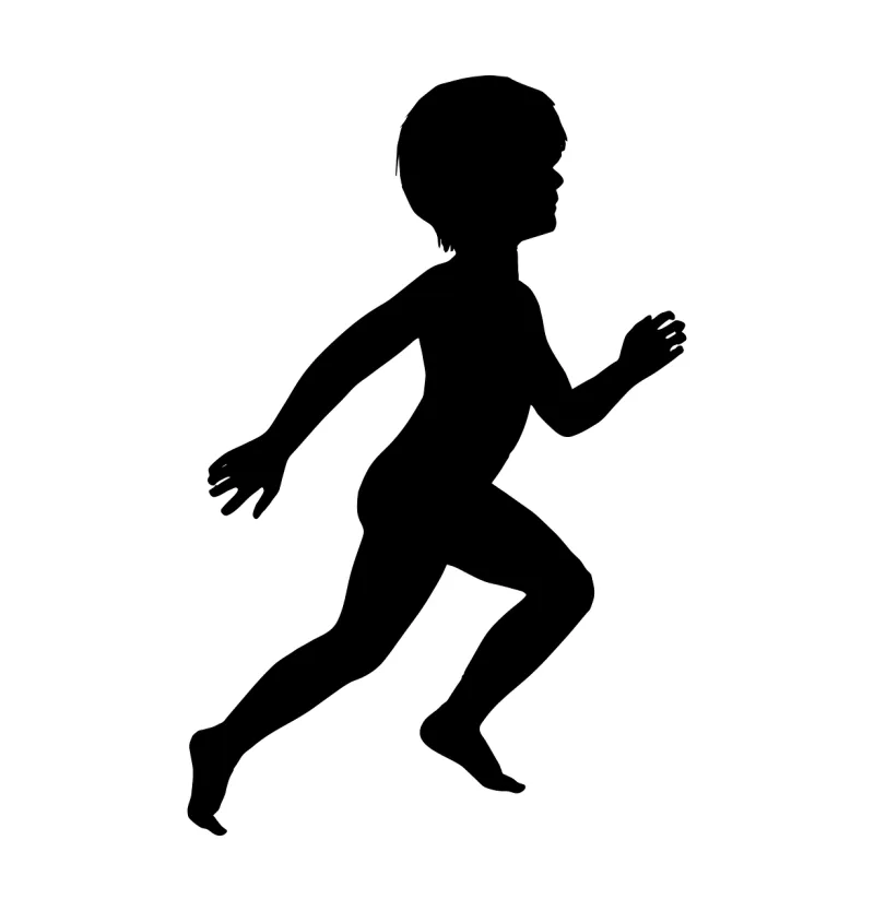 Boy Running Run Stickdatei – Sport