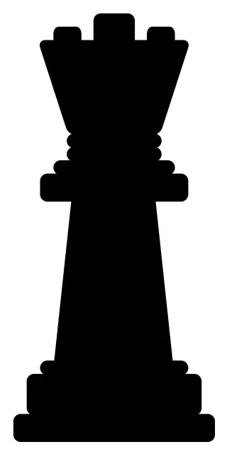 Chess Piece Queen Stickdatei – Kinder