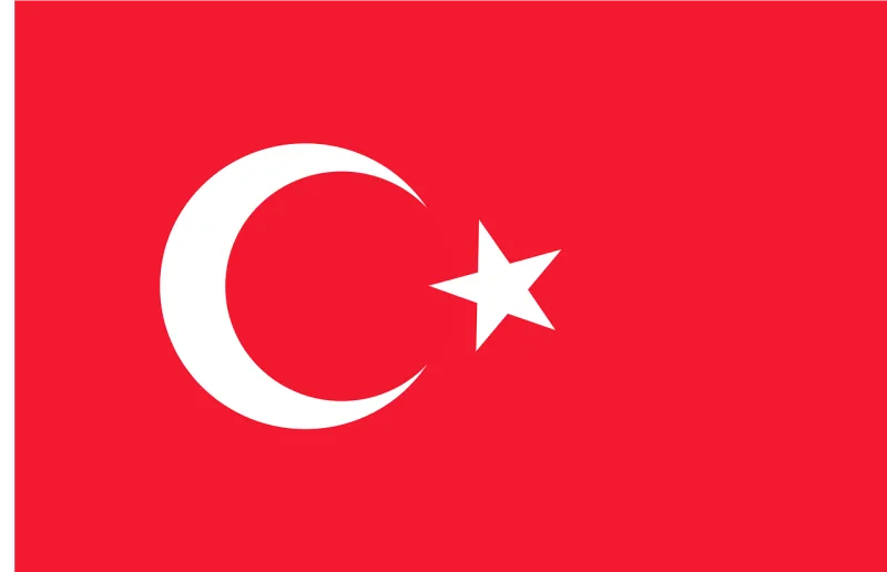 Turkey Flag Turkish Stickdatei – Natur