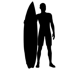 Surf Surfer Man Stickdatei