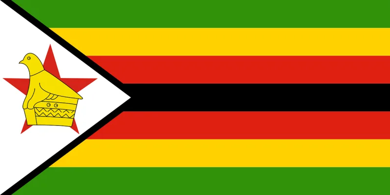 Zimbabwe Flag Nature Stickdatei – Natur