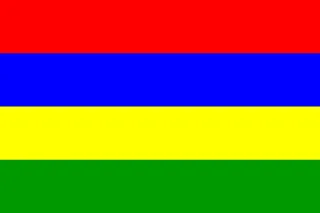 Mauritius Flag National Stickdatei