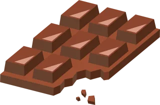 Chocolate Sweets Bitten Stickdatei