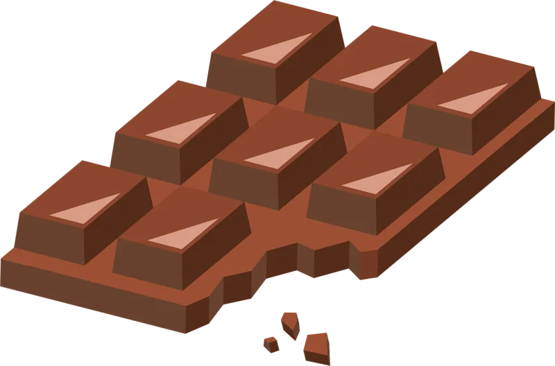 Chocolate Sweets Bitten Stickdatei – Essen & Trinken