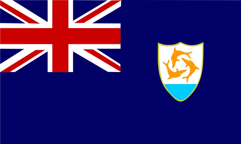 Anguilla Flag Caribbean Stickdatei – Tiere