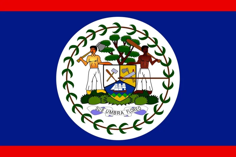 Belize Flag Country Stickdatei – Weihnachten